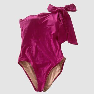 J Crew One Shoulder One Piece Swimsuit